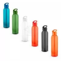  Squeeze em vidro com tampa em PP. Capacidade até 500ml. Disponível em diversas cores. Certificação EU Food Grade.