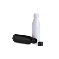 Garrafa plástica com capacidade de 700ml, possui uma tampa rosqueável.