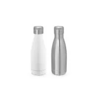 Garrafa para sublimação em aço inox com parede dupla, isolada a vácuo. A tampa incorpora um sistema de vácuo para melhor conservação da temperatura. Capacidade até 380 ml. Fornecido em caixa presente. Certificação EU Food Grade. ø70 x 218 mm