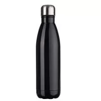 Garrafa 750ml em inox com tampa rosqueável e pintura brilhante. Obs.: Não é um modelo térmico.  Altura: 27,5 cm Largura: 7,3 cm Medidas aproximadas para gravação: (CxL): 14 cm x 6 cm Material: INOX