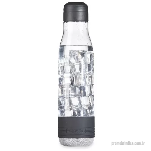 Garrafa Plástica personalizada - Garrafa Squeeze Plástico com Caixa de Som