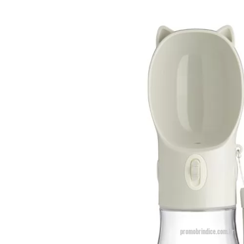 Garrafa Plástica personalizada - Garrafa bebedouro para pet feita em plástico com capacidade de 420ml. Basta acionar o botão para liberar o fluxo da água através da tigela. Acompanha alça de nylon para transporte.
