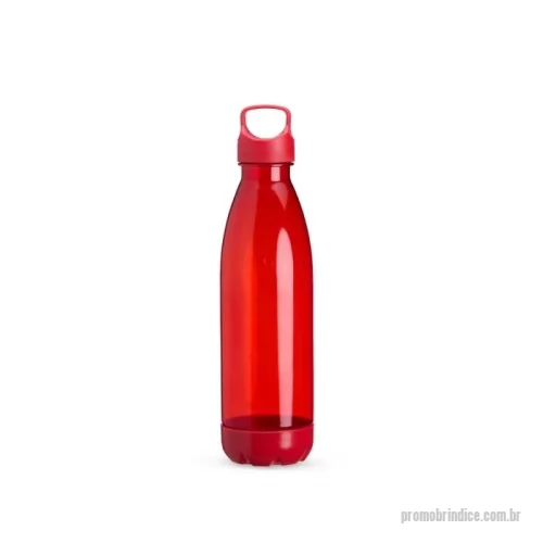 Garrafa Plástica personalizada - Garrafa feita em PVC com capacidade máxima de 680ml e tampa rosqueável em plástico ABS com alça fixa. Conta com fundo removível que protege a garrafa contra sujeiras.