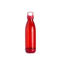 Garrafa feita em PVC com capacidade máxima de 680ml e tampa rosqueável em plástico ABS com alça fixa. Conta com fundo removível que protege a garrafa contra sujeiras.