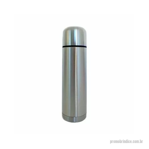 Garrafa térmica personalizada - Garrafa térmica em inox personalizada, 350 ml, com tampa rosqueável e tampa interna em plástico.