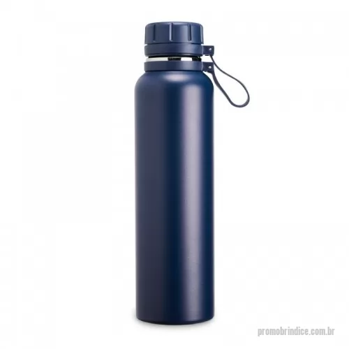 Garrafa térmica personalizada - Garrafa térmica com infusor de bebidas, feita em inox 304 com capacidade de 1 litro. Contém base antiderrapante e alça de silicone acoplada na tampa.
