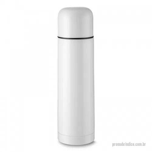 Garrafa térmica personalizada - Garrafa térmica 500ml em inox com tampa rosqueável, tampa interna em plástico resistente (basta um clique para abrir ou fechar).