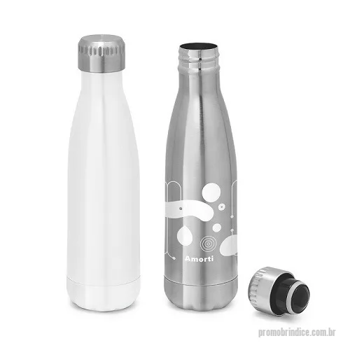 Garrafa térmica personalizada - Garrafa Squeeze Metal Térmico com Tampa à Vácuo