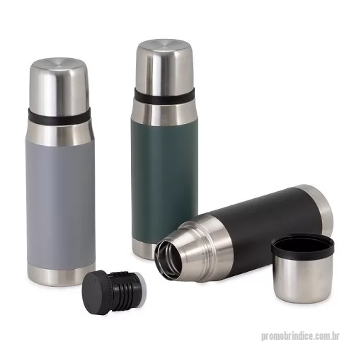 Garrafa térmica personalizada - Garrafa Squeeze Metal Térmico com Tampa Rosqueável