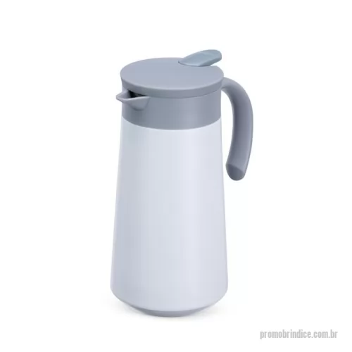 Garrafa térmica personalizada -  Garrafa Térmica feita em Inox 304 com parede dupla e capacidade de 800m. Tampa rosqueável com alavanca que abre/fecha para servir a bebida. Cores Disponíveis: Branco, Dourado e Preto.