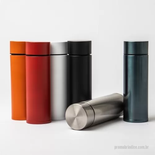 Garrafa térmica personalizada - Garrafa térmica 320ml feita em aço inoxidável 304 com tampa rosqueável.