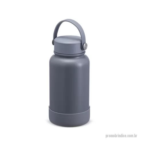 Garrafa térmica personalizada - Experimente a qualidade desta garrafa térmica que une resistência e praticidade. Feita em inox 304, é durável e resistente à corrosão. A base de silicone removível proporciona estabilidade e facilita a limpeza, enquanto a alça de transporte também em silicone, com detalhe em inox, oferece o conforto na hora de transportá-la. Ideal para manter suas bebidas na temperatura perfeita, esta garrafa é a escolha certa para o dia a dia. Cores :AZUL	BRANCO	CINZA	PRETO VERDE	 	 