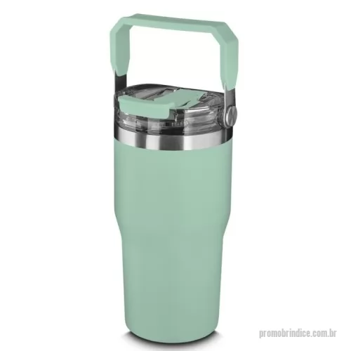 Garrafa térmica personalizada - Garrafa térmica em aço inox com parede dupla com capacidade de até 650ml,tampa rosqueável com alça em plástico, permite-se hidratar por canudo ou bico,com  e anel de silicone para vedação.  Conserva líquidos : ?? 4 horas ??6 horas.