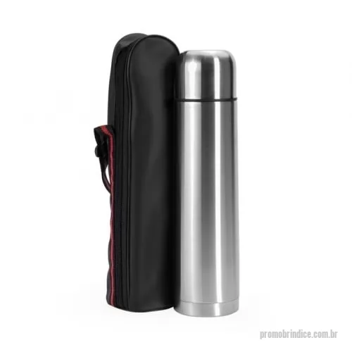 Garrafa térmica personalizada - Uma excelente opção para manter líquidos quentes ou frios e aproveita-los ao máximo. Esta garrafa térmica inox de 1 litro conta com parede dupla e isolamento ao vácuo, conservando a temperatura por mais tempo e evitando vazamentos. A garrafa conta co