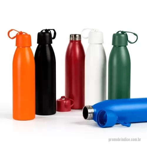Garrafa térmica personalizada - Garrafa térmica Personalizada 19059 com sua logomarca. 20 anos ajudando a cotar Brindes Promocionais com várias empresas num único clique. Garrafa térmica de parede dupla, com parte externa em inox 201 e pintura aplicada por spray, e camada interna em inox 304. Com capacidade para até 500ml, conta ainda com tampa rosqueável em polipropileno (PP) e anel de vedação emborrachado, além de alça em nylon com detalhe em plástico.  Altura: 26,6 cm Largura: 7 cm Circunferência: 22,3 cmGarrafa térmica de parede dupla, com parte externa em inox 201 e pintura aplicada por spray, e camada interna em inox 304. Com capacidade para até 500ml, conta ainda com tampa rosqueável em polipropileno (PP) e anel de vedação emborrachado, além de alça em nylon com detalhe em plástico.  Altura: 26,6 cm Largura: 7 cm Circunferência: 22,3 cmGarrafa térmica Personalizada, 180000, Smart Gifts. Clique e Cote no Portal PromoBríndice!