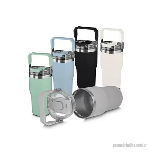 Garrafa térmica personalizada - Tenha bebidas saborosas por mais tempo! Com o nosso Copo Térmico de 650ml, feito em aço inox 304 e com parede dupla, é perfeito para tomar diversas bebidas ao longo do dia para dar aquele impulso durante a rotina. Possui tampa com alça plástica rosqu