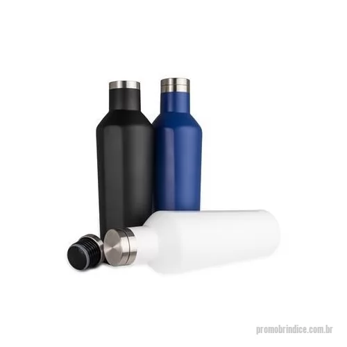 Garrafa térmica personalizada - Descubra a garrafa térmica de 520 ml que combina funcionalidade e estilo. Fabricada em aço inoxidável de alta qualidade, ela conta com parede dupla que mantém sua bebida quente por horas durante a manhã ou gelada para o refresco da tarde, ideal para 