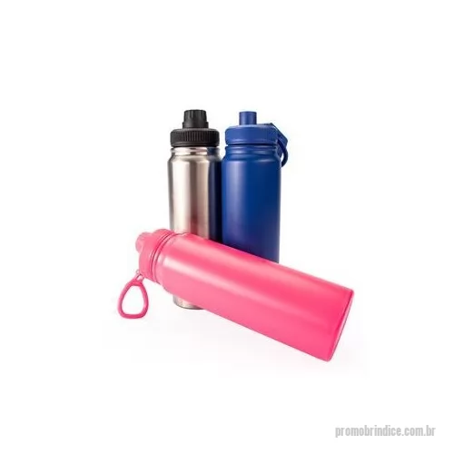 Garrafa térmica personalizada - Uma garrafa térmica com todas as qualidades para se tornar uma companhia inseparável no dia a dia! Com sua capacidade máxima de 750 ml, construção em inox de parede dupla e isolamento a vácuo, além do cesto infusor interno de 5cm do mesmo material, i