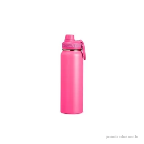 Garrafa térmica personalizada - Agora ficou fácil aproveitar bebidas na temperatura ideal, gravar vídeos e assistir a séries. Com a Garrafa Térmica de 850 ml em inox 304, é possível utilizá-la como tripé através de sua alça flexível, segura e magnética integrada à tampa. Basta posi