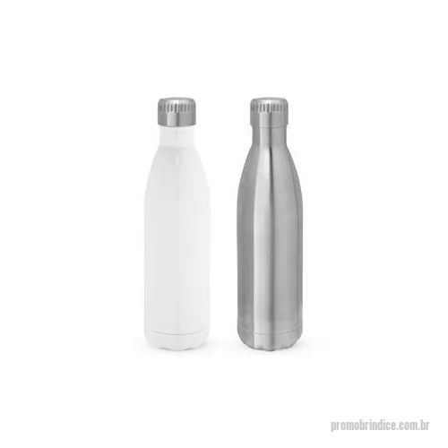Garrafa térmica personalizada - Garrafa para sublimação em aço inox com parede dupla, isolada a vácuo. A tampa incorpora um sistema de vácuo para melhor conservação da temperatura. Capacidade até 800 ml. Fornecido em caixa presente. Certificação EU Food Grade. ø79 x 310 mm