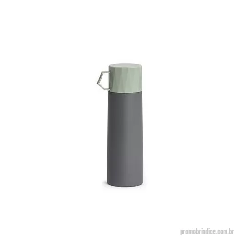 Garrafa térmica personalizada - Garrafa térmica 500 ml inox cinza com tampa que pode ser utilizada como caneca, tampa interna em plástico resistente basta um clique para abrir ou fechar . Altura : 22,1 cm Largura : 6,3 cm Circunferência : 22 cm Peso aproximado g : 290