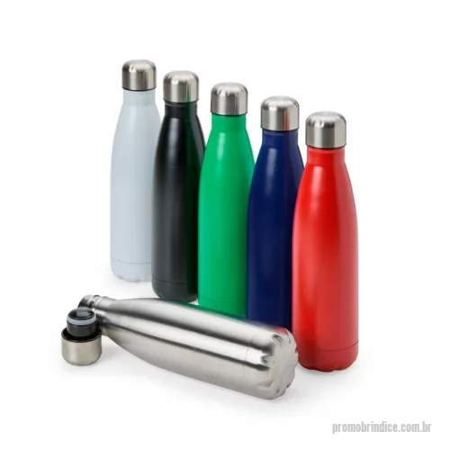 Garrafa térmica personalizada - Garrafa Térmica Inox 500ml Personalizada com Isolamento a Vácuo | Fabricação Própria Garrafa Térmica Personalizada 500ml – Conservação de Temperatura e Elegância para sua Marca  A Garrafa Térmica Personalizada 500ml é a combinação perfeita entre design moderno, funcionalidade e durabilidade. Fabricada em inox de alta qualidade, conta com parede dupla e isolamento térmico a vácuo, tecnologia que ajuda a manter bebidas quentes ou frias por muito mais tempo, proporcionando praticidade para o dia a dia, trabalho, viagens, academia e atividades ao ar livre.  Seu acabamento sofisticado e formato ergonômico tornam a garrafa uma excelente opção para brindes corporativos premium, campanhas promocionais, eventos empresariais, ações de marketing e presentes personalizados. A tampa rosqueável oferece vedação segura, reduzindo riscos de vazamentos durante o transporte.  Além de funcional, a garrafa possui ampla área para personalização, permitindo destacar sua marca com excelente visibilidade e val