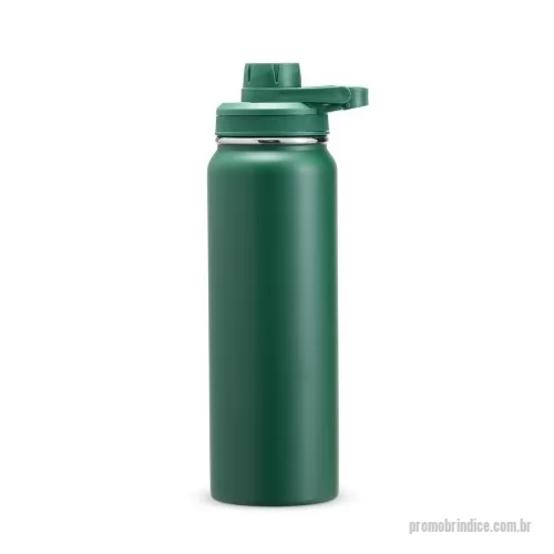 Garrafa térmica personalizada - Chega de preocupações ao consumir suas bebidas! Nossa garrafa térmica de 850 ml, feita em inox, foi projetada para trazer mais praticidade ao seu dia a dia. Com uma trava embutida na tampa, ela se mantém fixa durante o uso, evitando o incômodo de 