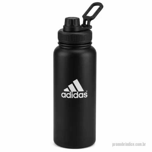Garrafa térmica personalizada - Garrafa térmica personalizada em aço inox com capacidade de 1 litro. Possui acabamento premium, tampa rosqueável com alça para transporte e excelente conservação térmica para bebidas quentes ou frias. Ideal para ações promocionais, eventos corporativos, campanhas de marketing, academias, brindes empresariais e programas de incentivo. Ampla área para personalização com logomarca da empresa.
