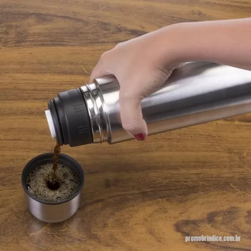 Garrafa térmica personalizada - Garrafa Térmica Inox 1L