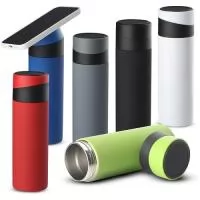 Garrafa Squeeze Metal Térmico com Suporte para Celular