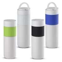 Garrafa Squeeze Metal Térmico com Suporte para Celular