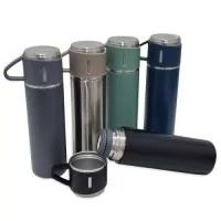 Garrafa Squeeze Metal Térmico com Tampa Caneca
