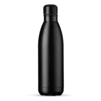Garrafa térmica de inox com acabamento fosco, capacidade de 1 litro. Contém tampa de vedação rosqueável com detalhe externo em relevo. Altura :  32,5 cm Largura :  9 cm Circunferência :  28,3 cm