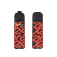 Garrafa térmica de 400ml em aço inoxidável, resistente e durável. Possui tampa flip com bico e canudo integrados, permitindo o consumo direto sem remover a tampa. A estrutura dupla em inox garante melhor isolamento térmico e facilita a limpeza, mantendo bebidas quentes ou frias por mais tempo.