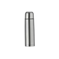 Descrição: Garrafa térmica 500ml em inox com tampa rosqueável, tampa interna em plástico resistente basta um clique para abrir ou fechar . Acompanha capa protetora de couro sintético com alça de nylon. Altura : 24,8 cm Largura : 6,7 cm Medidas aproxi