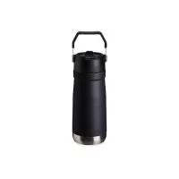 Garrafa térmica de parede dupla em inox, capacidade de 600 ml. Tampa com alça de transporte, bico flip e canudo interno. Altura : 21 cm Largura : 8 cm Circunferência : 24,7 cm Peso aproximado g : 322