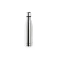 Garrafa térmica parede dupla 500 ml em inox com tampa rosqueável. Altura : 27 cm Largura : 6,9 cm Circunferência : 22,5 cm Peso aproximado g : 290