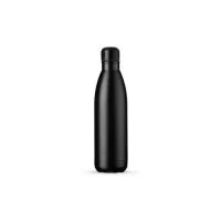 Garrafa térmica de inox com acabamento fosco, capacidade de 500ml. Contém tampa de vedação rosqueável com detalhe externo em relevo. Altura: 26,4 cm Diâmetro: 7,1 cm Peso: 295 g