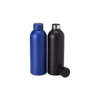 Garrafa térmica 500ml em inox com parede dupla. Altura : 22,3 cm Largura : 7,2 cm Circunferência : 23,3 cm Tamanho total aproximado CxL : Diâmetro - fundo 7,2 cm / bocal: 3,3 cm Peso aproximado g : 263