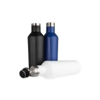 Descubra a garrafa térmica de 520 ml que combina funcionalidade e estilo. Fabricada em aço inoxidável de alta qualidade, ela conta com parede dupla que mantém sua bebida quente por horas durante a manhã ou gelada para o refresco da tarde, ideal para 