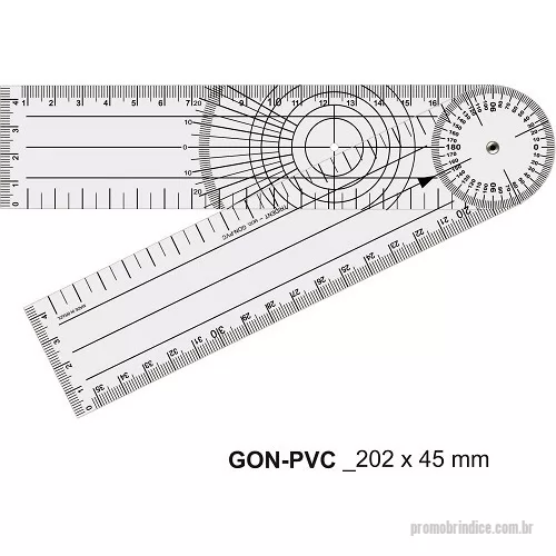 Goniômetro personalizado - goniômetro 200 x 45 em PVC