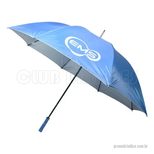 Guarda chuva personalizada - Guarda Chuva Portaria, cabo reto. Disponível em várias cores. Gravação da logomarca em 1 cor em 2 gomos já inclusa.  29  X 8 varetas duplas. Tamanho: Aprox. 140/150 cm de envergadura.