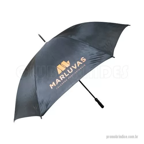 Guarda chuva personalizada - Guarda Chuva Portaria, cabo reto. Disponível em várias cores. Gravação da logomarca em 1 cor em 2 gomos já inclusa.  29  X 8 varetas duplas. Tamanho: Aprox. 140/150 cm de envergadura.