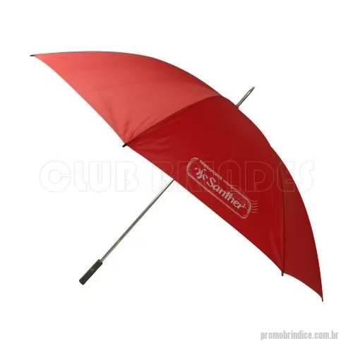 Guarda chuva personalizada - Guarda Chuva Portaria, cabo reto. Disponível em várias cores. Gravação da logomarca em 1 cor em 2 gomos já inclusa.  29  X 8 varetas duplas. Tamanho: Aprox. 140/150 cm de envergadura.