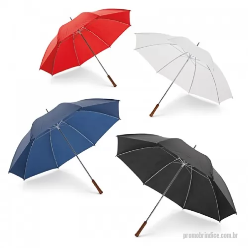 Guarda chuva personalizada - Guarda Chuva de Golfe com Cabo de Madeira