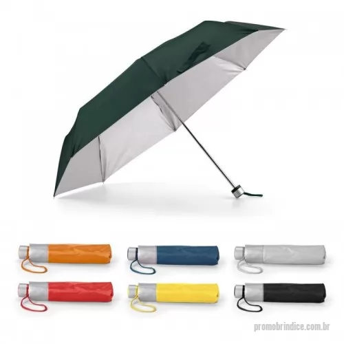 Guarda chuva personalizada - Guarda-chuva dobrável. Poliéster 190T. Dobrável em 3 seções. Fornecido em bolsa. ø960 mm | 240 mm | Bolsa: ø40 x 225 mm