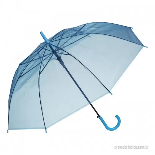 Guarda chuva personalizada - Guarda-chuva plástico com 8 varetas e abertura automática.