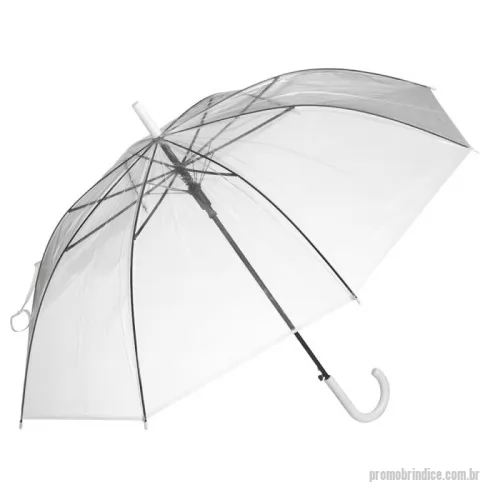 Guarda chuva personalizada - Guarda-chuva plástico com 8 varetas e abertura automática. Inclua o logo da sua empresa
