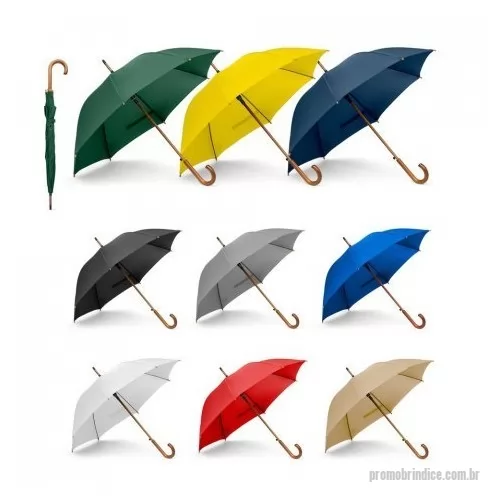 Guarda chuva personalizada - Guarda-chuva em 190T pongee com abertura automática