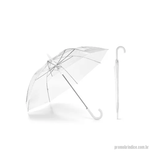 Guarda chuva personalizada - Guarda-chuva transparente em POE com abertura automática. ø1000 x 815 mm
